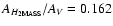$A_{H_{\rm 2MASS}}/A_V=0.162$