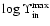 $\log\Upsilon_{\rm in}^{\max}$