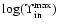$\log(\Upsilon_{\rm in}^{\rm max})$