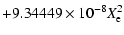 $\displaystyle +9.34449\times10^{-8}X_{\rm e}^2$