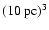 $(10~ \mbox{pc})^3$