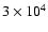 $3\times10^4$