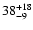 $\rm 38^{+ 18}_{-9}$