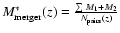 $M_{\rm merger}^{*}(z) = \frac{\sum M_1 + M_2}{N_{\rm pairs}(z)}$
