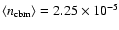 $\left\langle n_{\rm cbm}\right\rangle = 2.25 \times 10^{-5}$