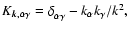 ${K_{\vec{k}\mathbf{,}\alpha \gamma }=\delta }_{\alpha \gamma
}-k_{\alpha }k_{\gamma }/k^{2},$