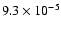 $9.3\times 10^{-5}$