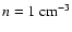 $n=1~\rm cm^{-3}$
