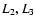 $L_{{\rm 2}}, L_{{\rm 3}}$