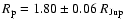 $R_{\rm p}=1.80\pm0.06 ~R_{\rm Jup}$
