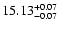 $15.13_{\rm -0.07}^{+0.07}$
