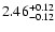 $2.46_{\rm -0.12}^{+0.12}$