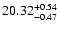 $20.32_{\rm -0.47}^{+0.54}$
