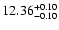 $12.36_{\rm -0.10}^{+0.10}$