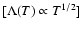 $[\Lambda(T) \propto T^{1/2}]$