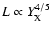 $L \propto Y_{\rm X}^{4/5}$