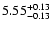 $5.55_{\rm -0.13}^{+0.13}$