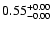 $ 0.55_{\rm -0.00}^{+0.00}$