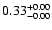 $ 0.33_{\rm -0.00}^{+0.00}$