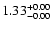 $ 1.33_{\rm -0.00}^{+0.00}$