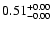 $ 0.51_{\rm -0.00}^{+0.00}$