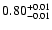 $ 0.80_{\rm -0.01}^{+0.01}$