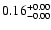 $ 0.16_{\rm -0.00}^{+0.00}$