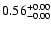$ 0.56_{\rm -0.00}^{+0.00}$