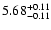 $5.68_{\rm -0.11}^{+0.11}$