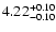 $4.22_{\rm -0.10}^{+0.10}$