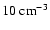 $10~{\rm cm}^{-3}$
