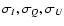 $\sigma_I, \sigma_Q, \sigma_U$