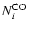 $N_{i}^{\rm CO}$