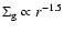 $\Sigma_{\rm g} \propto r^{-1.5}$