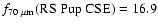 $f_{70~\mu{\rm m}}({\rm RS~Pup\ CSE}) = 16.9$