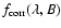$f_{\rm corr}(\lambda, B)$