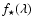 $f_\star(\lambda)$