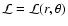 ${\cal L} = {\cal L}(r, \theta)$