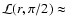 ${\cal L}(r,
\pi/2) \approx~$
