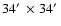 $ 34\hbox{$^\prime$ }\times 34\hbox{$^\prime$ }$