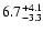 $\rm 6.7^{+4.1}_{-3.3}$