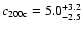 $c_{\rm 200c}=5.0^{+3.2}_{-2.5}$