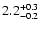 $\rm 2.2^{+0.3}_{-0.2}$