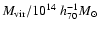 $M_{\rm vir}/10^{14}~h_{70}^{-1}{M}_{\odot}$