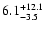 $\rm 6.1^{+12.1}_{-3.5}$