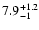 $\rm 7.9^{+1.2}_{-1}$