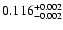 $\rm0.116^{+0.002}_{-0.002}$