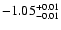 $\rm -1.05^{+0.01}_{-0.01}$