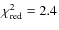 $\chi^2_{\rm red}=2.4$
