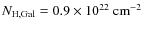 $N_{\rm H,Gal} =0.9\times 10^{22}~{\rm cm^{-2}}$